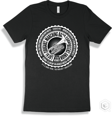Cougar Black T-shirt - Local Cougars Marching Band Supporters Union Design