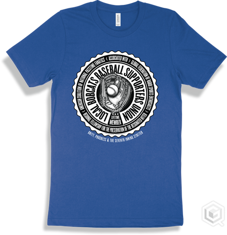 Bobcat True Royal T-shirt - Local Bobcats Baseball Supporters Union Design
