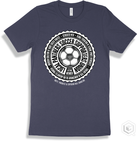 Panther Navy T-shirt - Local Panthers Soccer Supporters Union Design