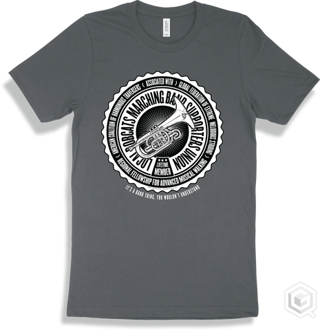 Bobcat Asphalt T-shirt - Local Bobcats Marching Band Supporters Union Design