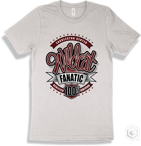 Eaggleston Center Wildcats White T-shirt - Verified Certified Fanatic Design